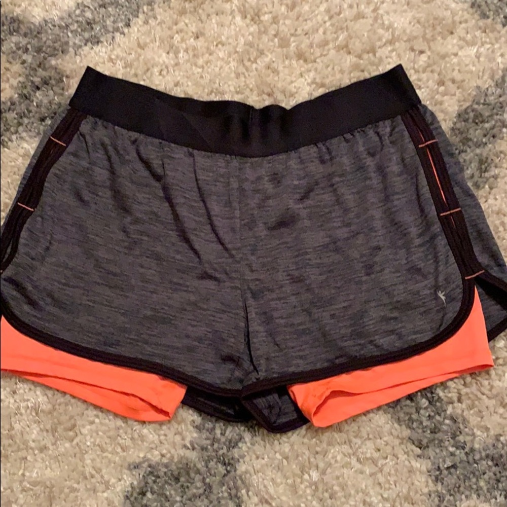 Danskin training shorts with built in tights